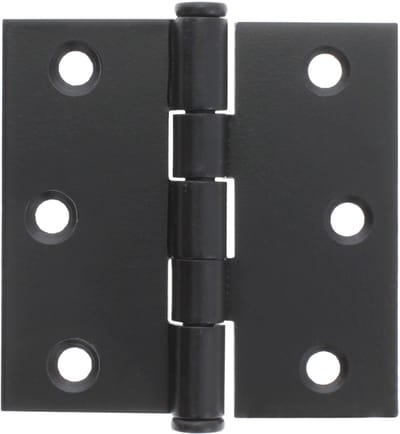 Starx scharnier - vierkant model - met losse pen - 76 x 76 mm - zwart