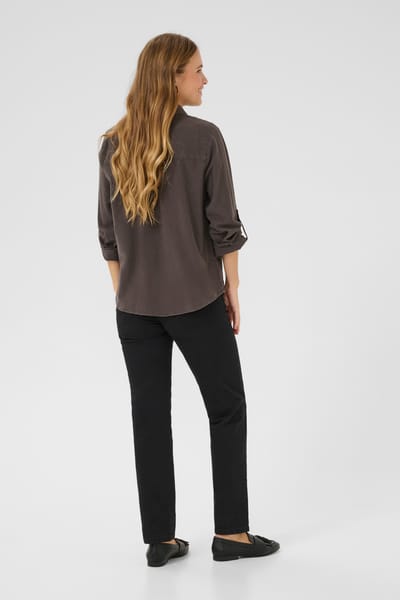 Overhemd met lang mouwen Regular fit Black Oyster