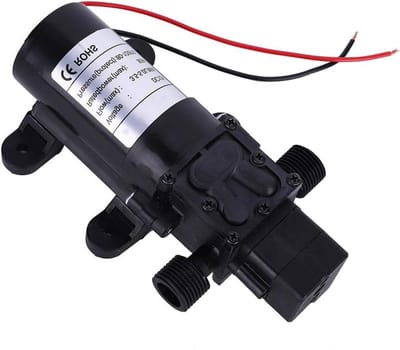 Mini Membraanpomp - Drukpomp - Waterdruk Verhogen - Intelligente Spanningsregeling - DC12V - Zwart