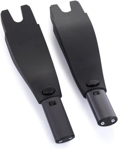 Kinderwagen Adapter - Babyzitje Adapter - Flexibel Reizen - Directe Montage - 31 x 7 x 1 cm - Zwart