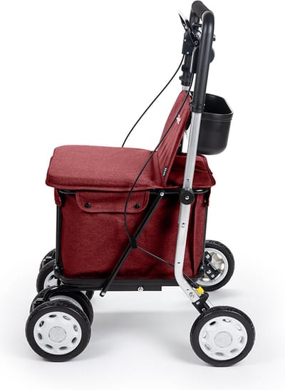 Boodschappentrolley Carlett Comfort Assist Lett900 - rood