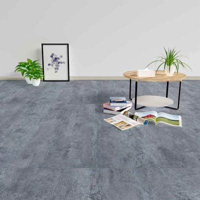 vidaXL - Vloerplanken - Grijs - Marmer - 5,11 - m² - 55 - st - PVC
