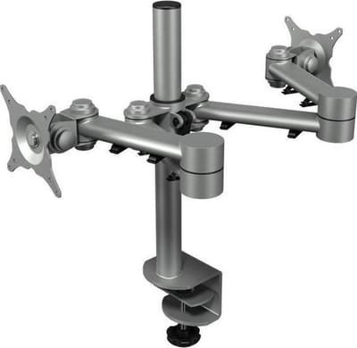 Dubbele monitorarm dual in Aluminium