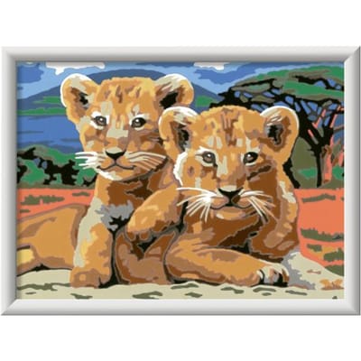 Ravensburger CreArt Little Lion Cube - Schilderen op nummer voor kinderen
