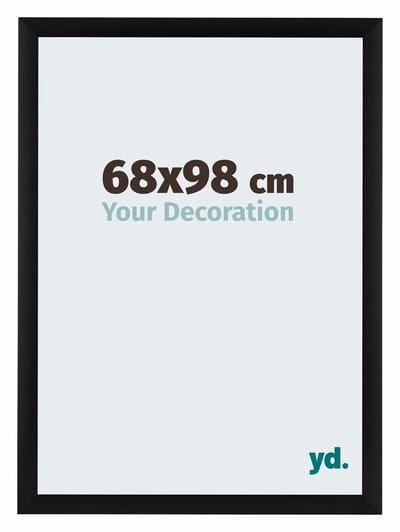Your Decoration - Fotolijst 68x98 cm - Aluminium - Zwart Geborsteld - Tucson