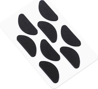 5 Stuks - neuspads bril - bril pads - neusvleugels voor bril - Neuspads - Dames en Heren - Anti-Slip - Plakpads - Zelfklevend - spons - zwart - 1.5mm