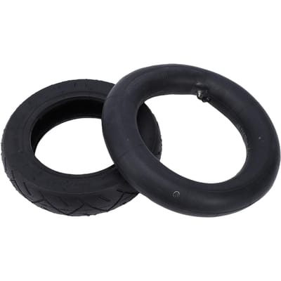 10X2.125 Band en Binnenband Set Rubber 10X2.125 Band 10X2.0 Binnenband voor Elektrische Scooter black