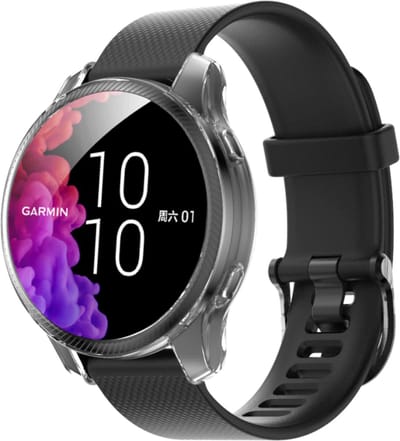Strap-it TPU case - transparant bescherm hoesje geschikt voor Garmin Venu - doorzichtige beschermhoes voor Garmin Venu