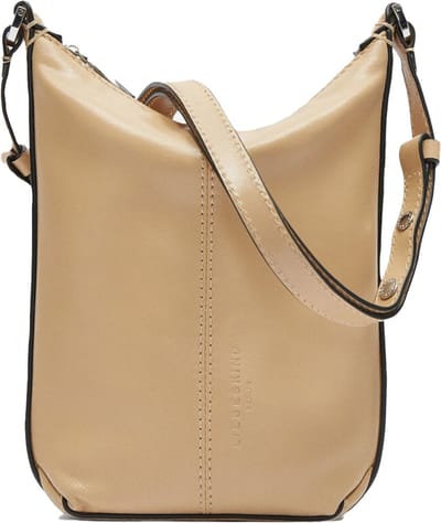 LIEBESKIND BERLIN Leren Schoudertas Paris 4 Lamb SF Verna Crossbody Bag Beige