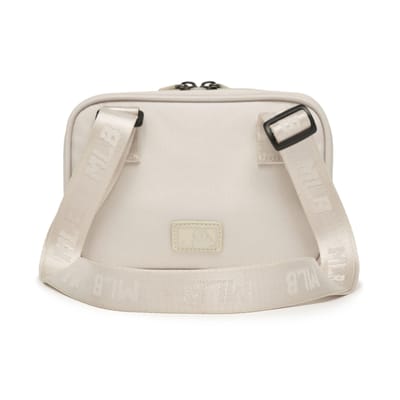 MLB NY Casual Effen Kleur Rits Camera Tas Dames Schoudertas Wit 7ACRM013N-50BGL White white