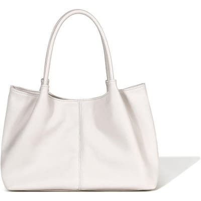 Tote Bag Dames Japanse en Koreaanse Ins Niche Grote Capaciteit Dagelijkse Pendelen Schoudertas Klas Schooltas white