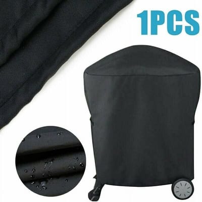 Barbecuehoes met standaard voor buitenkoken en avontuurlijke barbecues, universele, robuuste en waterdichte hoes, geschikt voor kleine elektrische barbecues.