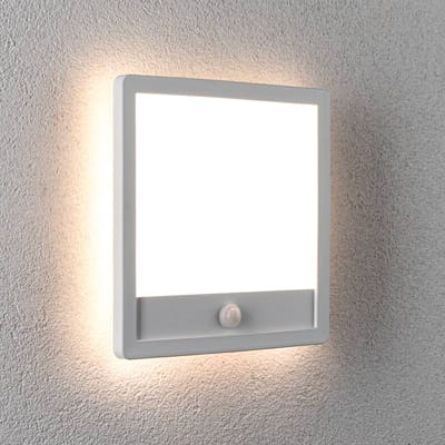 LED-paneel voor buiten Lamina Backlight Schemergestuurde bewegingsmelder (IR) zeewater bestendig IP44 hoekig 250x250 mm 3000K 14,5W 950lm 230V Wit Kunststof
