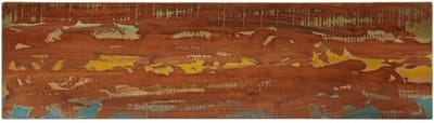 Tafelblad Hout - Bureaublad Vervanging - Tafel Opknappen - Massief Gerecycled Hout - 120x30x25 cm - Multicolor