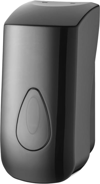 PlastiQline PQBSoap4 zeepdispenser 400 ml zwart kunststof navulbaar (3380)