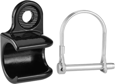 1-delige fietsaanhanger trekhaak - Accessoireset voor fietsaanhangers - Fietsaanhanger connector - Fietsaanhanger haak - Geschikt voor fietsaanhangers voor kinderen, huisdieren en bagage - Met clip - Zwart