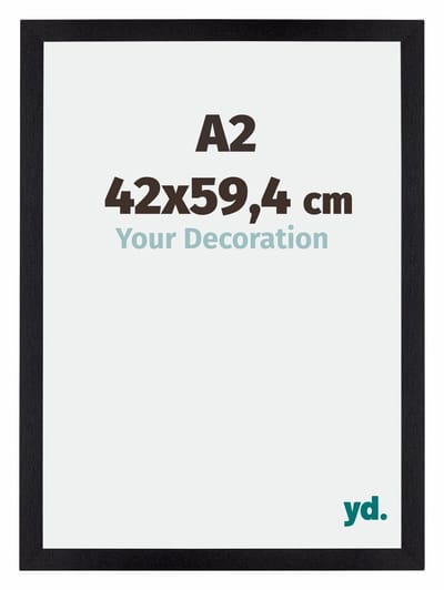 Your Decoration - Fotolijst A2 42x59,4 cm - MDF - Zwart Mat - Mura
