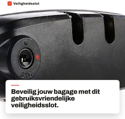 Dailygoods- Kofferslot met 3-cijferige code - Duurzaam - Veiligheidsaccessoire - Reisbagage - Eenvoudig in gebruik - Roestvrij staal - Bagage-slot