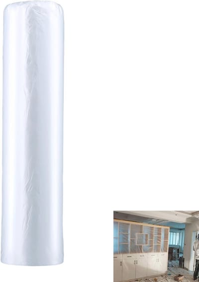 Kunststof Afdekzeil 400 cm x 20 m - Transparante Schilderfolie voor Bescherming