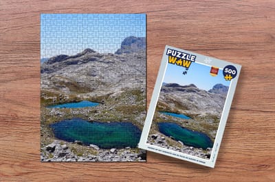 Puzzel Vijvers op het gebergte van de Picos de Europa in Spanje - Legpuzzel - Puzzel 500 stukjes