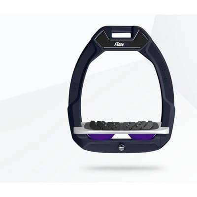 Veiligheidseisen voor paardrijden Ingelaten Ultra Grip Marine/Grijs/Paarse Flex-On Safe-On