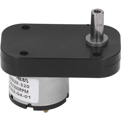 DC5V 200RPM DC-motor met vertanding Sterke geleiding Lage warmte Zelfblokkerende DC-reductiemotor voor