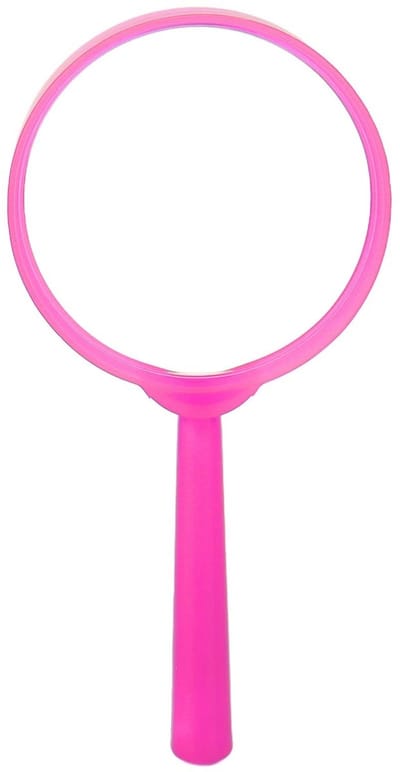 Allecto - Vergrootglas - Handheld Vergrootglas - Draagbaar en lichtgewicht - Roze - Loep voor lezen - Geschikt voor studenten en kinderen - Mini fo..