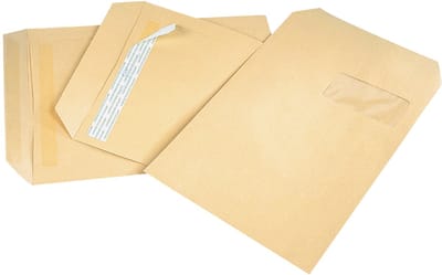 gpv verzend-enveloppen 24 260x330mm bruin zonder venster