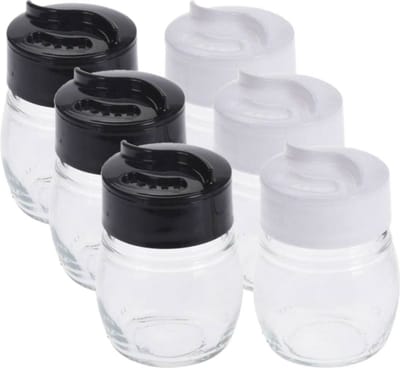 Peper en zout vaatje - 3x set - 5 x 7 cm - glas - strooiers - zoutvaatje - pepervaatje - Peper en zout stel