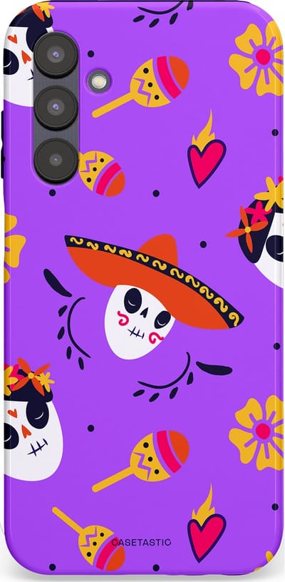 Casetastic Hoesje Geschikt voor Samsung A25 - Stijlvolle Beschermende Duo-layer Case - Muertos sombrero