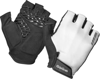 GripGrab - ProRide RC Max Korte Vinger Zomer Fietshandschoenen met Padding - Wit - Heren - Maat XS