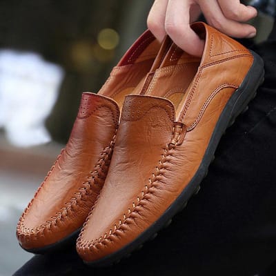 Nieuwe herfst heren leren schoenen Mode Leer Hoge Kwaliteit schoeisel Britse stijl mannelijk casual plat Comfortabele lichte sneakers 43 brown