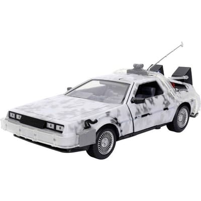 Back To The Future - Bevroren Delorean - Schaal 1:24 - Met verlichting - Jada Toys
