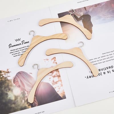Solidchoice - Dailygoody - Houten Mini Kleerhangers - 12 Stuks - Natuurlijke Houten