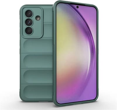 MobyDefend Hoesje - Geschikt voor Samsung Galaxy A36 / Galaxy A56 - TPU Gripcase - Groen