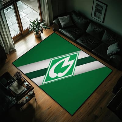 W-Werder B-Bremen Logo Deurmat Entree Antislip Wasbaar Keukentapijt Woonkamer Hal Loper Badkamer Decoratie 100x150cm