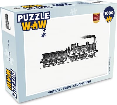 Puzzel Vintage - Trein - Stoomtrein - Legpuzzel - Puzzel 1000 stukjes volwassenen