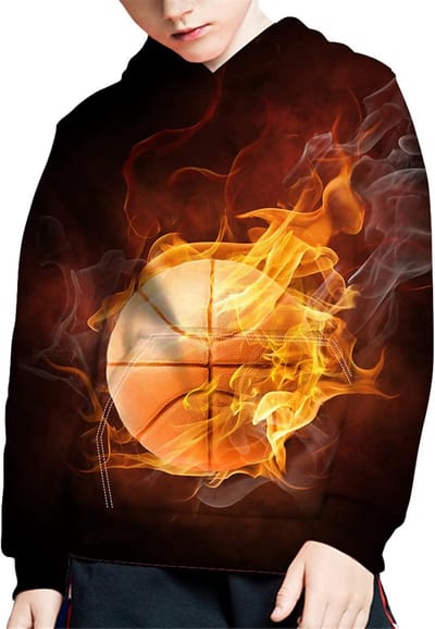 Fleece Hoodie voor Jongens en Meisjes - Pluche Trui met Zak voor Kids (6-16 jaar)