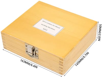 Dailygoods- Houtdraaibank MT2 - Draaigereedschap - Center Set - Staal - 4 Stuks - Stevig en Duurzaam