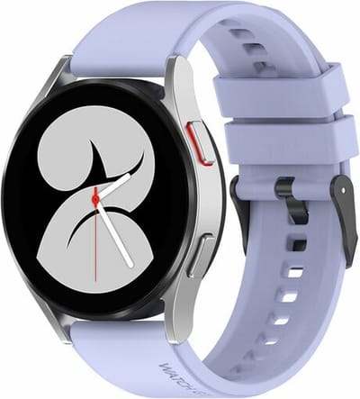 By Qubix - Geschikt voor Garmin bandje - Siliconen gesp bandje - Lila - Geschikt voor Garmin Vivoactive 6 / 5 / 3 - Smartwatch bandje 20mm