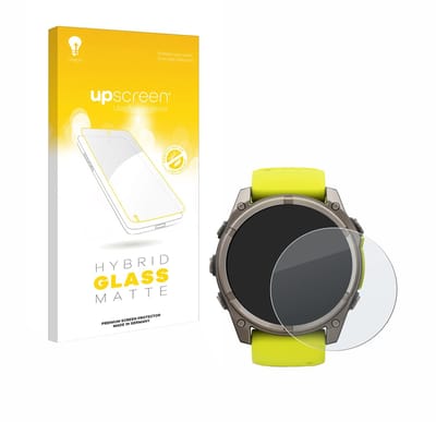 upscreen - Screenprotector voor Garmin Fenix 8 Solar (51 mm) - Folie Beschermfolie Beschermglas matte