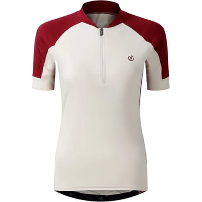 Dare2B Dames Flutter Half Zip Fietsjersey met korte mouwen