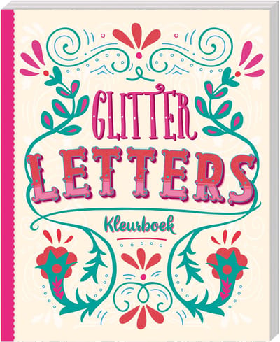 Glitterkleurboek Letters