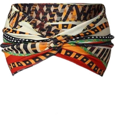 Verbredende Hoge Sterkte Boheemse Yoga Sport Hoofdband Afrikaanse Stijl Hoofdband Dames Mode Haarband black