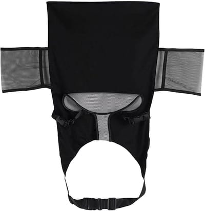 Vliegtuigbed Kinderen - Stoelverlenger Hangmat - Comfortabel Reizen - Ademend Mesh Materiaal - 74 x 42 cm - Grijs