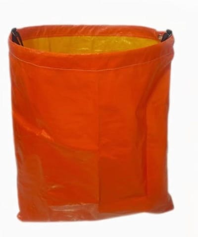 Tuinafvalzak Schouderstijl - Bladverzamelaar - Tuinonderhoud - Comfortabel dragen - 45 x 82 cm - Oranje