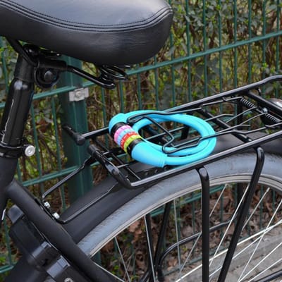 Famanu - Fietsslot voor kinderen, kabelslot met cijfers, extra licht, eenvoudig te bedienen, cijferslot met code-combinatie, gehard staaldraad,10 x 650 mm
