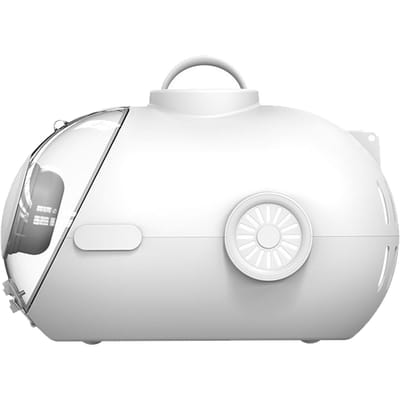 Ruimtecapsule Kattenmand Ademend 24L Grote Ruimte Draagbaar Enkele Schouder Handheld Kat Gedragen 24L 40x30x20cm / 15.7x11.8x7.9in wit