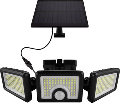 SALEM - LED SoLAR Tuinverlichting - Wandlamp met Sensor - Zonne-energie - Bewegingssensor - 5W - ZWART