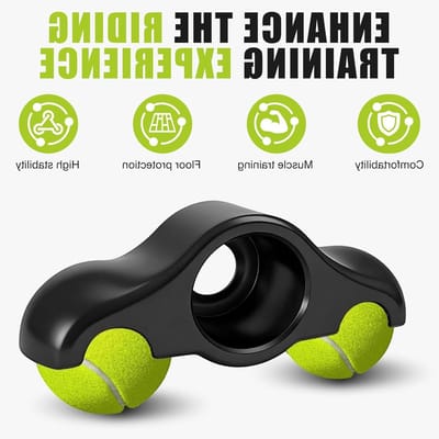 Rocker Plate Voeten 4 Stuks voor Indoor Fietstrainer, Geschikt voor Wahoo Kickr Core en 4 Roller Trainers, Inclusief Tennisballen voor Stabiliteit en Comfort